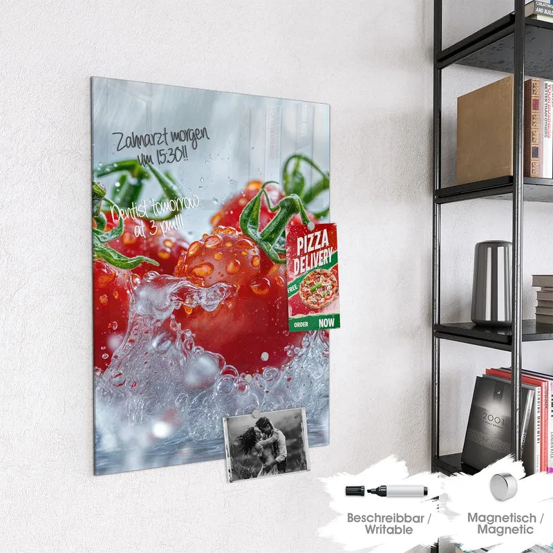 Magnettafel - Tomaten im Wasser