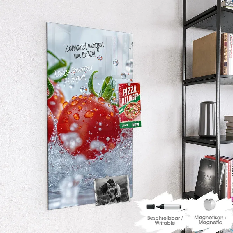 Magnettafel - Tomaten im Wasser