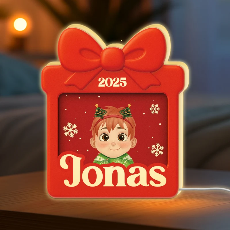 [3D-Optik] Kleine Weihnachtsgeschenke - Personalisierte Geschenke Kinder | Lightbox