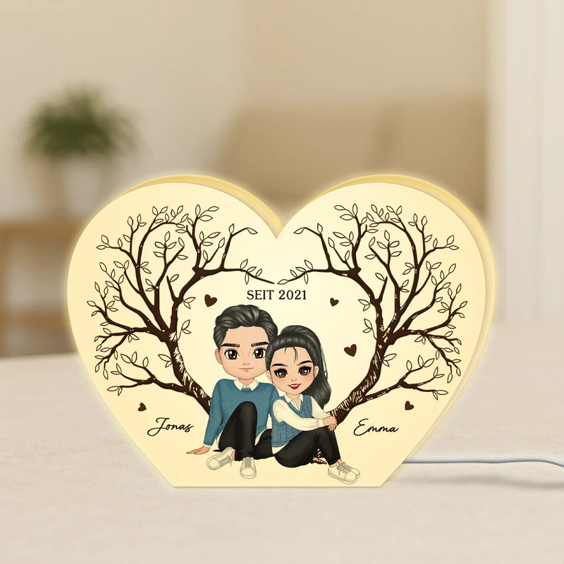Zusammen Seit - Personalisiertes Geschenk | Lightbox Paar