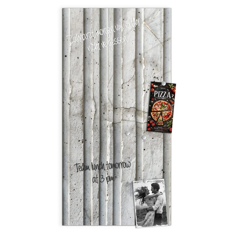 Magnettafel - Geriffelter Beton