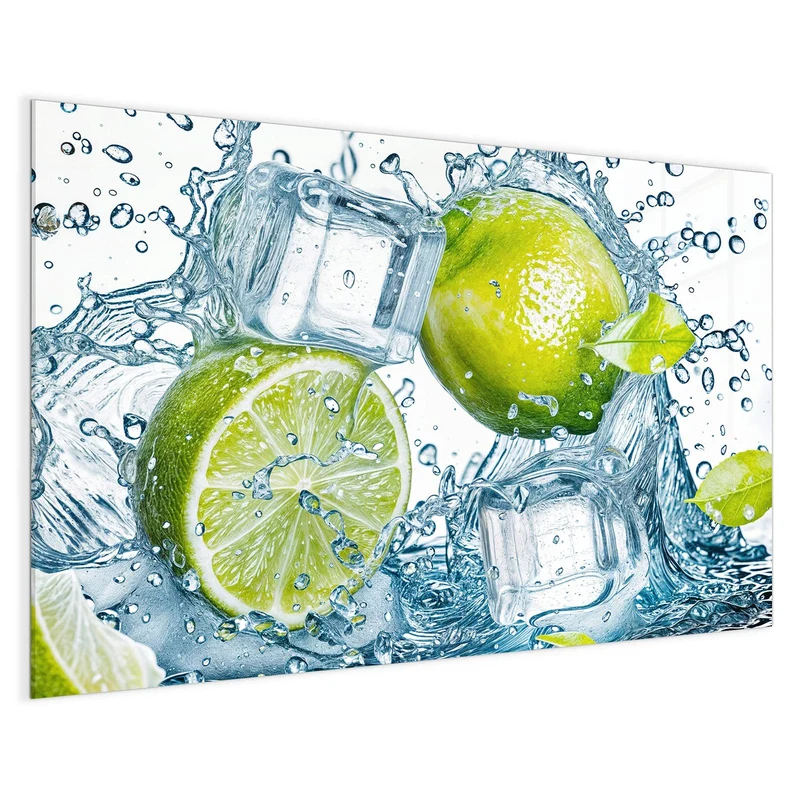 Magnettafel - Limetten mit Eis