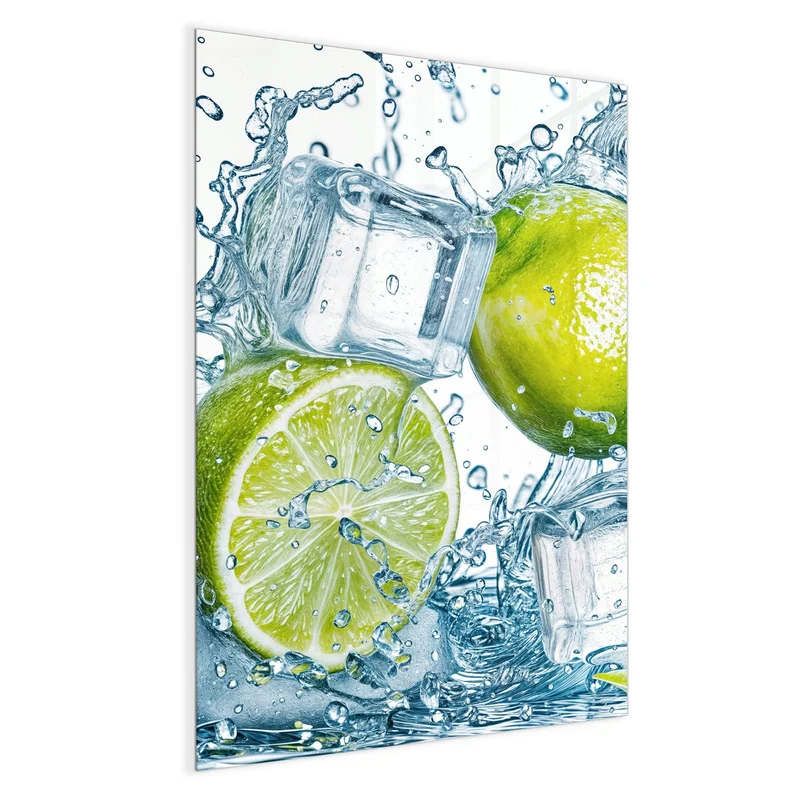 Magnettafel - Limetten mit Eis