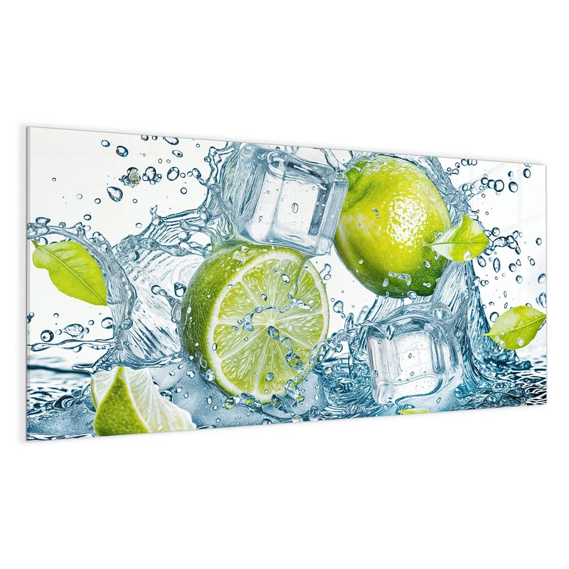 Magnettafel - Limetten mit Eis