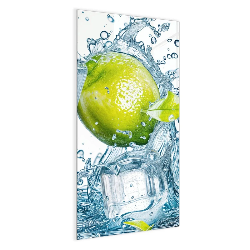 Magnettafel - Limetten mit Eis