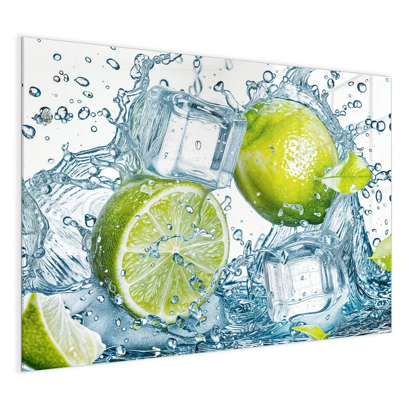 Magnettafel - Limetten mit Eis