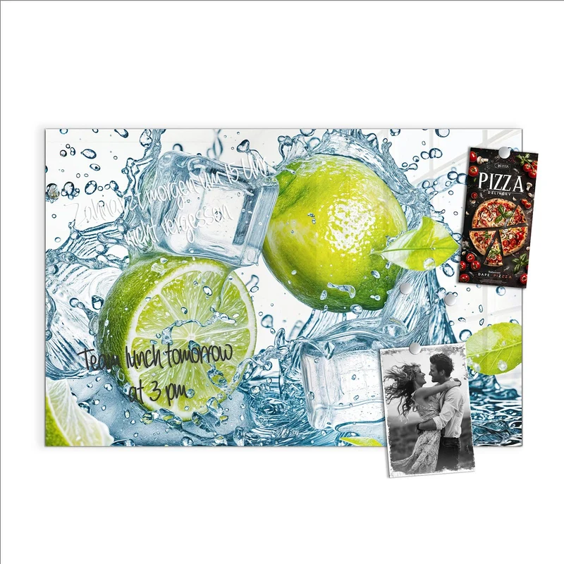Magnettafel - Limetten mit Eis