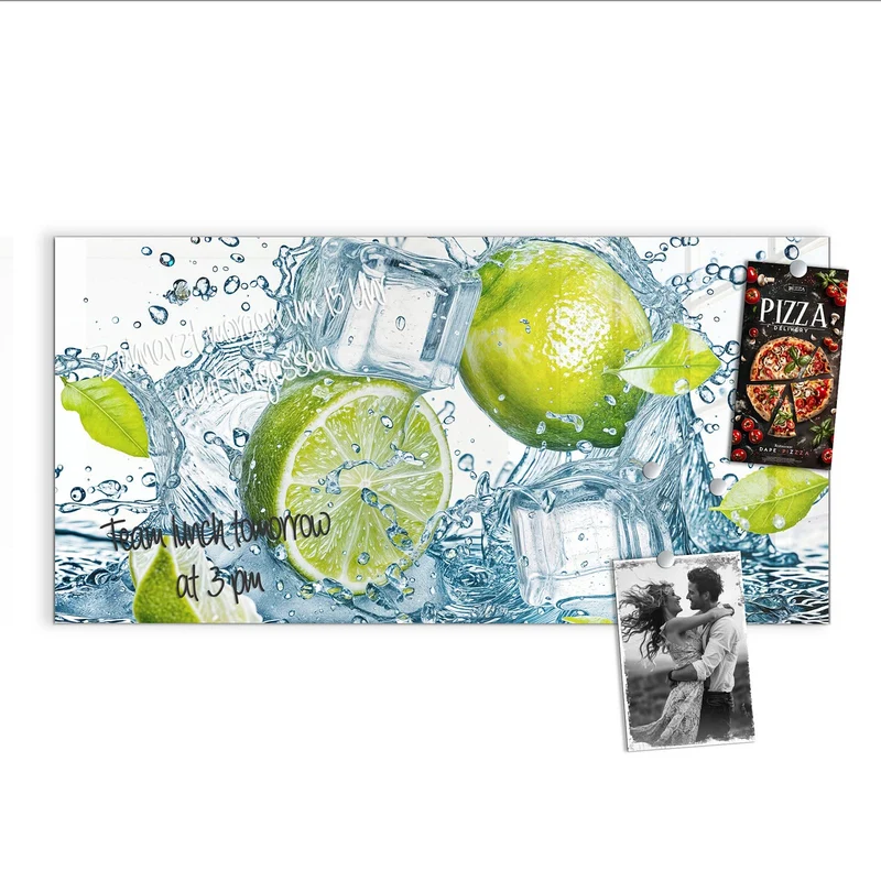 Magnettafel - Limetten mit Eis