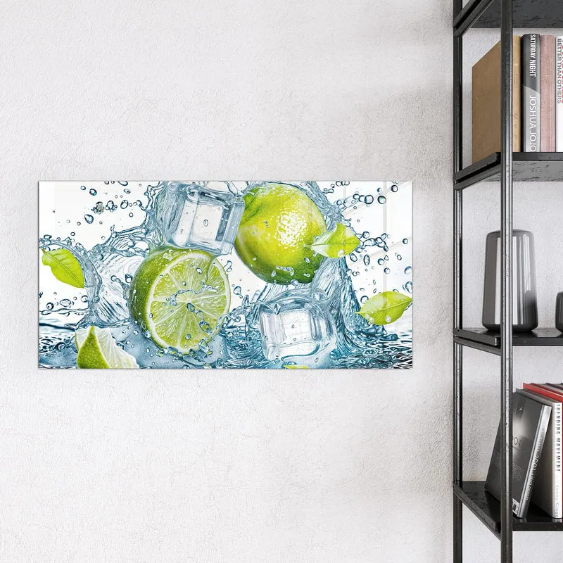 Magnettafel - Limetten mit Eis