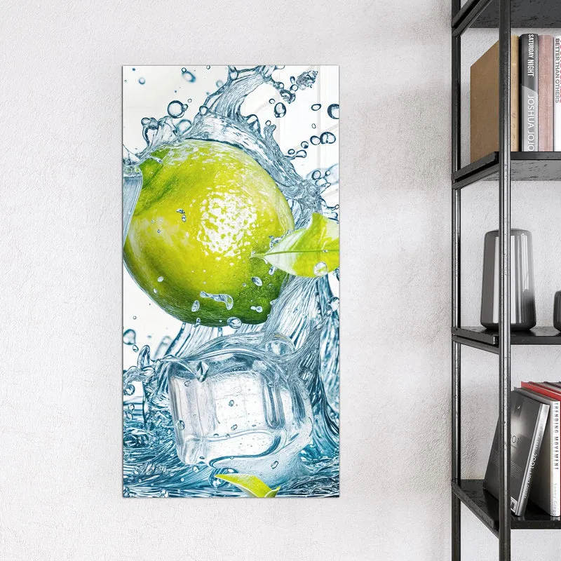 Magnettafel - Limetten mit Eis