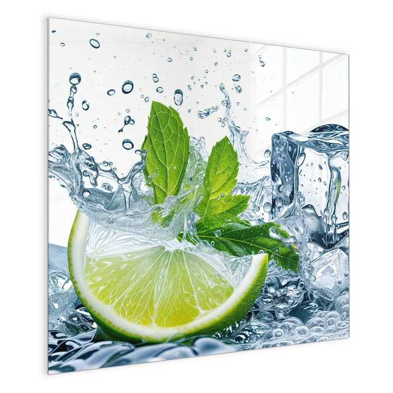 Magnettafel - Limette mit Minze