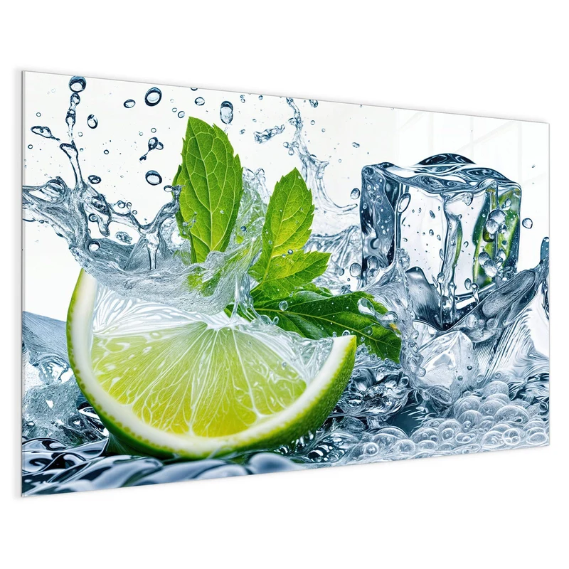 Magnettafel - Limette mit Minze