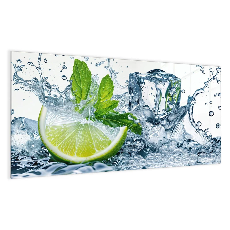 Magnettafel - Limette mit Minze