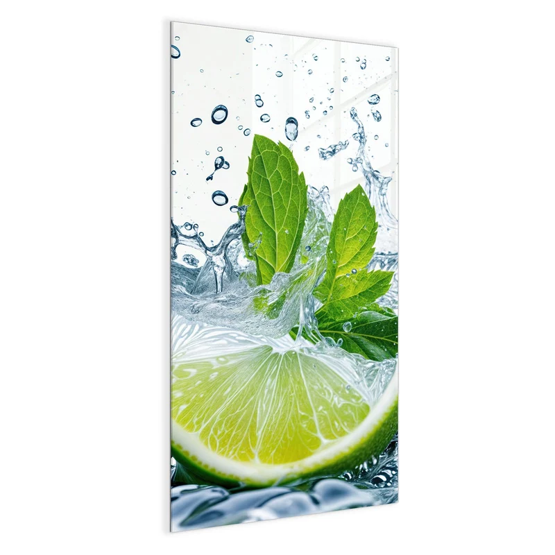Magnettafel - Limette mit Minze