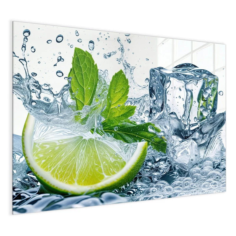 Magnettafel - Limette mit Minze