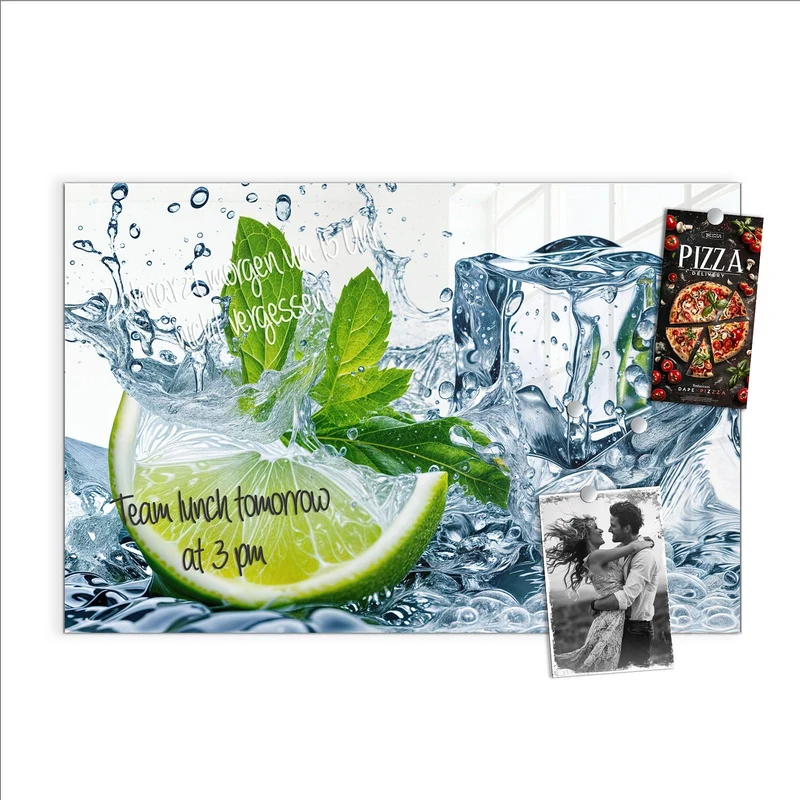 Magnettafel - Limette mit Minze