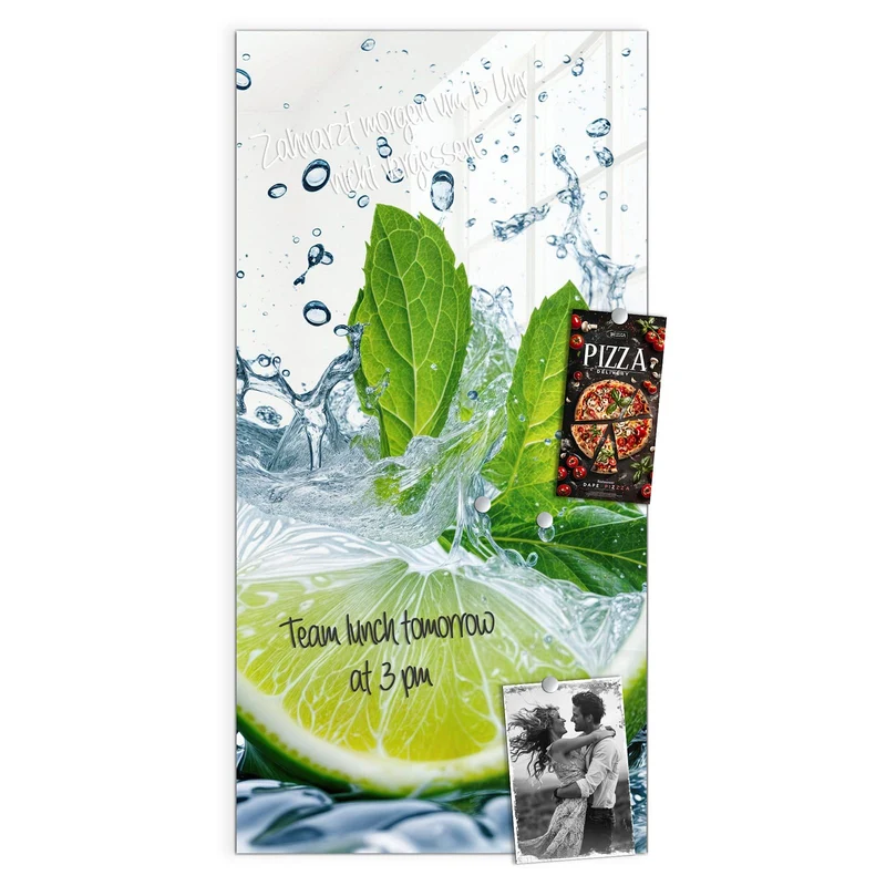 Magnettafel - Limette mit Minze
