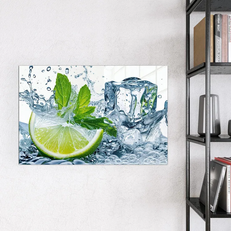 Magnettafel - Limette mit Minze