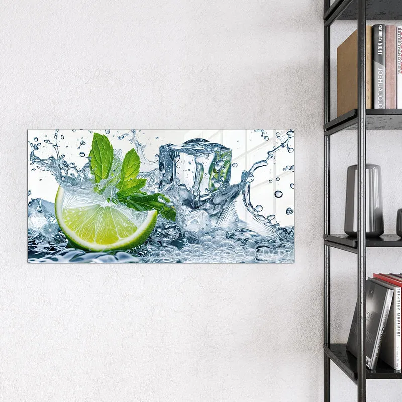 Magnettafel - Limette mit Minze