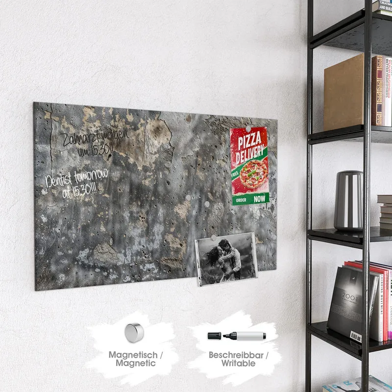 Magnettafel - Raue Betonwand