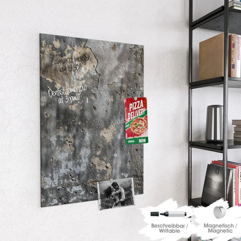 Magnettafel - Raue Betonwand