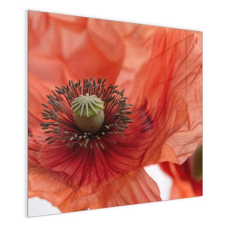 Magnettafel - Mohnblüten