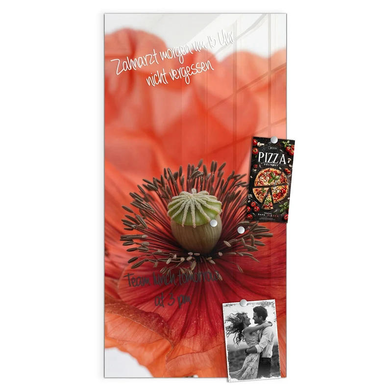 Magnettafel - Mohnblüten