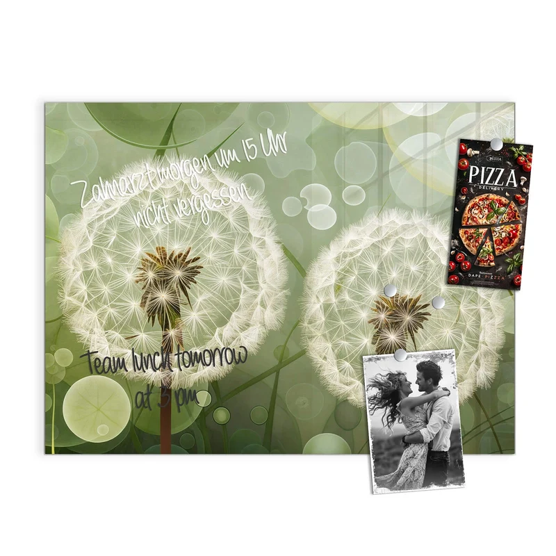 Magnettafel - Zwei Pusteblumen