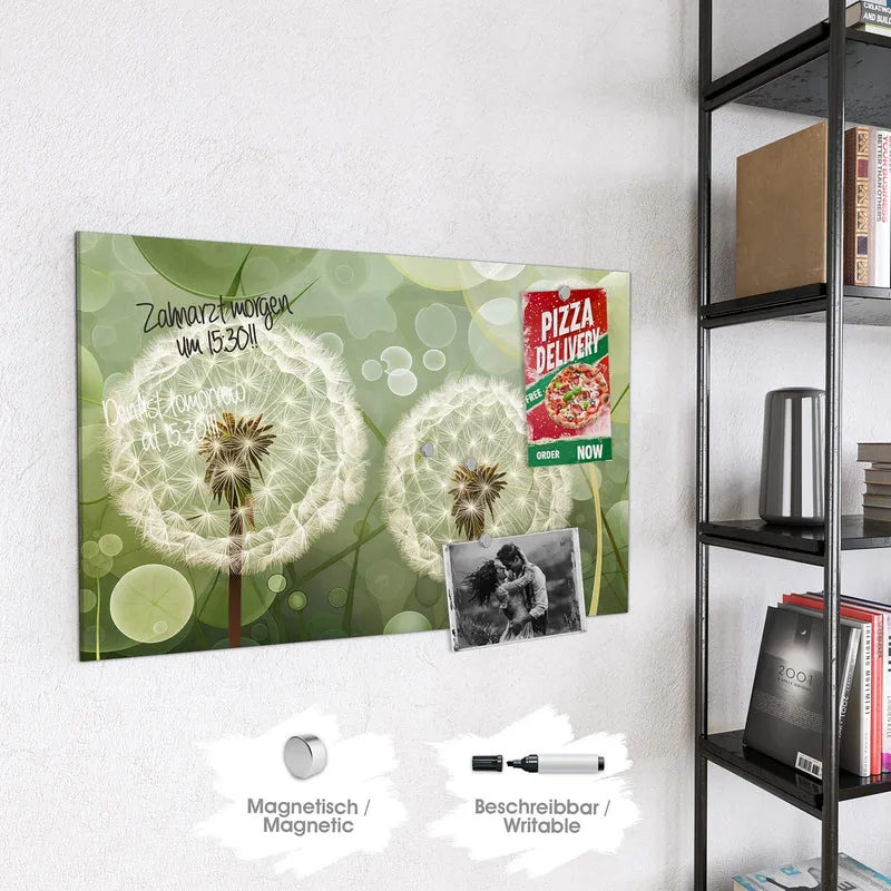 Magnettafel - Zwei Pusteblumen