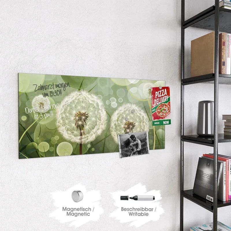 Magnettafel - Zwei Pusteblumen