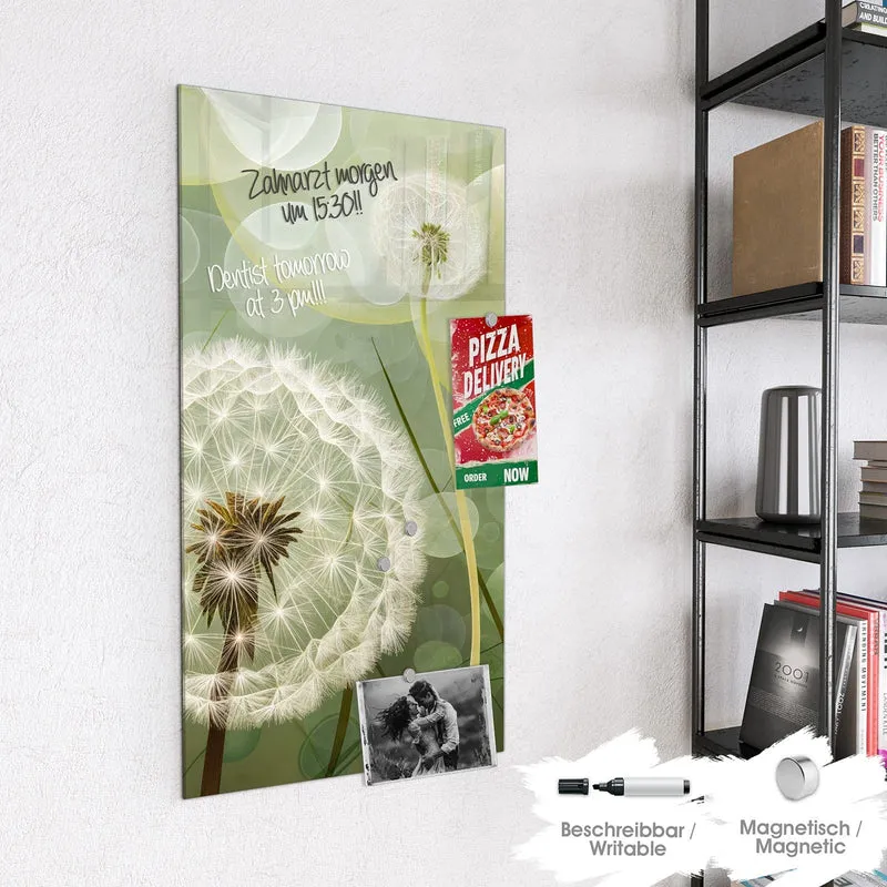 Magnettafel - Zwei Pusteblumen