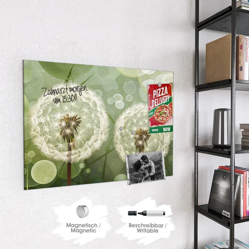 Magnettafel - Zwei Pusteblumen