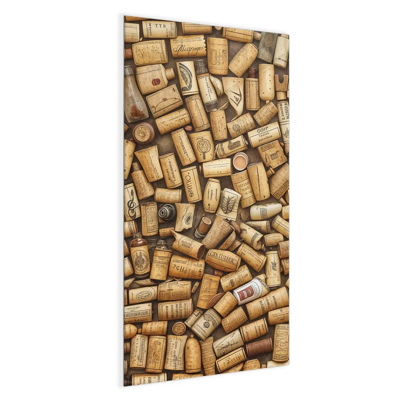 Magnettafel - Weinkorken von oben