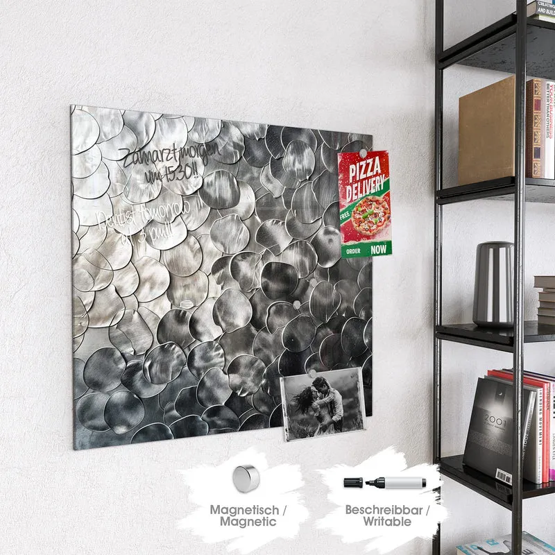 Magnettafel - Silberne Schuppen