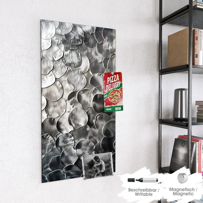 Magnettafel - Silberne Schuppen
