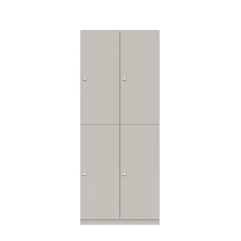 Garderobenschrank Pren | mit 2 Abteilen mit je 2 Fächern übereinander, je Fach 1 Kleiderstange | H 1970 x B 800 x T 500mm
