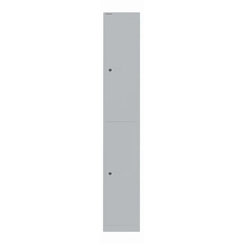 Garderobenschrank Office | 2 Fächer mit je 1 Kleiderhaken, Tiefe 457 mm