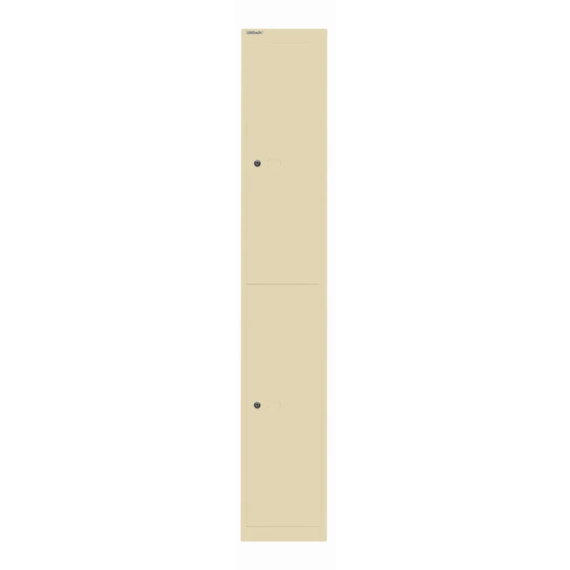 Garderobenschrank Office | 2 Fächer mit je 1 Kleiderhaken, Tiefe 457 mm