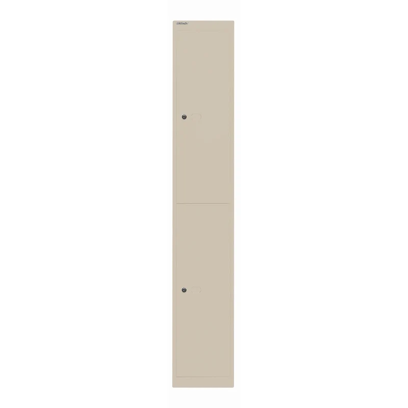 Garderobenschrank Office | 2 Fächer mit je 1 Kleiderhaken, Tiefe 457 mm