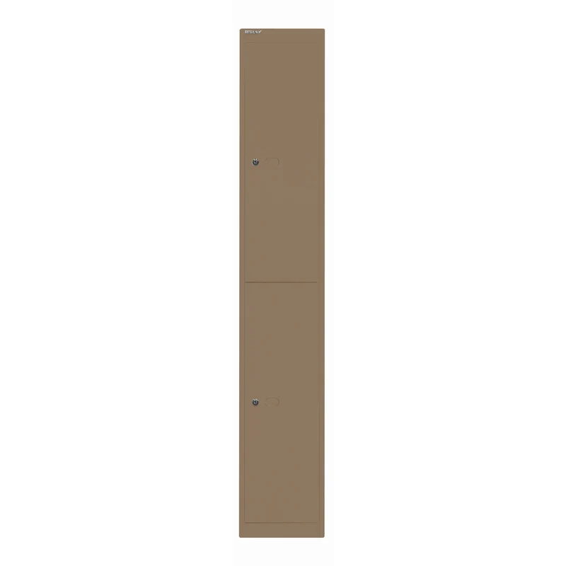 Garderobenschrank Office | 2 Fächer mit je 1 Kleiderhaken, Tiefe 457 mm
