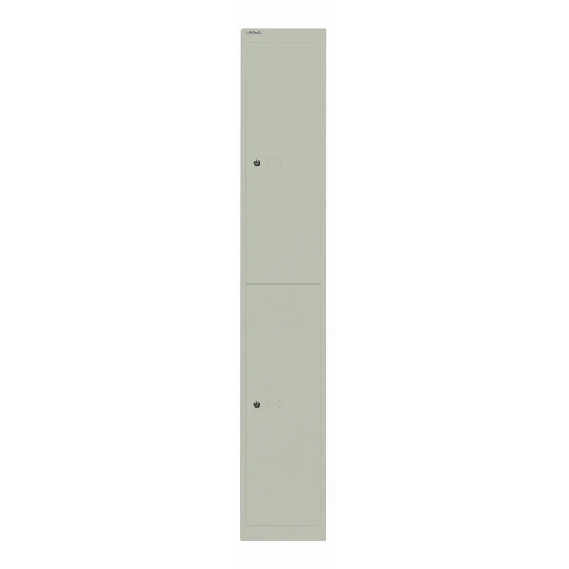 Garderobenschrank Office | 2 Fächer mit je 1 Kleiderhaken, Tiefe 305 mm