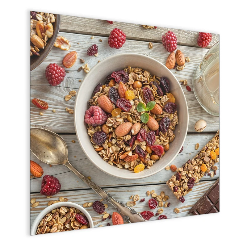 Magnettafel - Müsli mit Nüssen