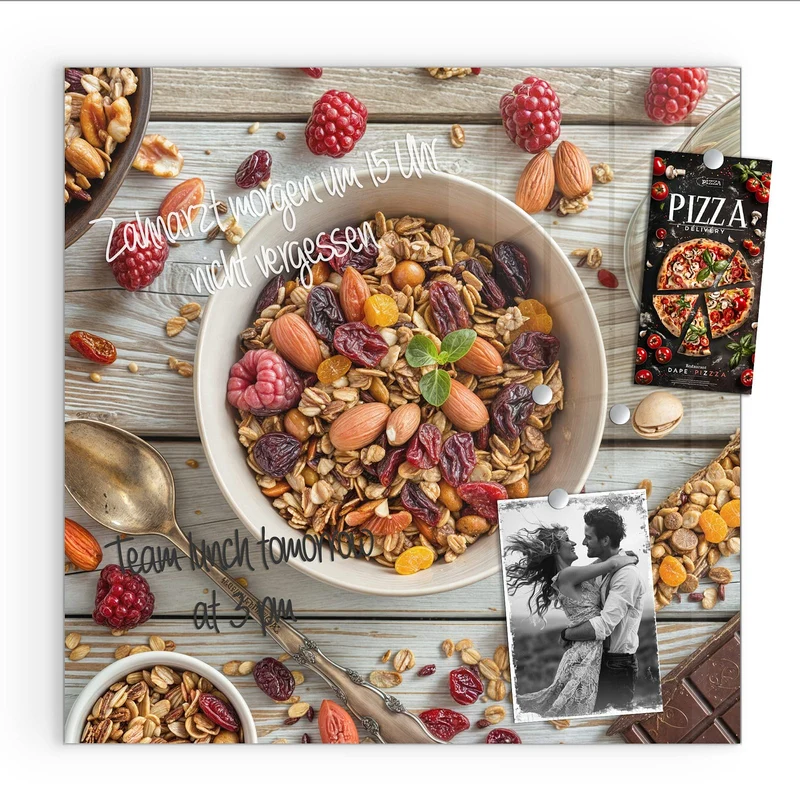 Magnettafel - Müsli mit Nüssen