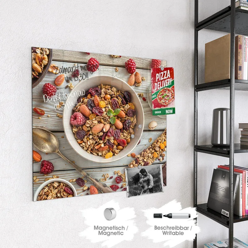 Magnettafel - Müsli mit Nüssen