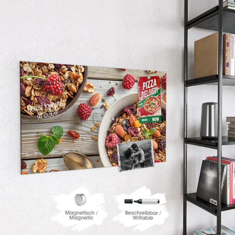 Magnettafel - Müsli mit Nüssen