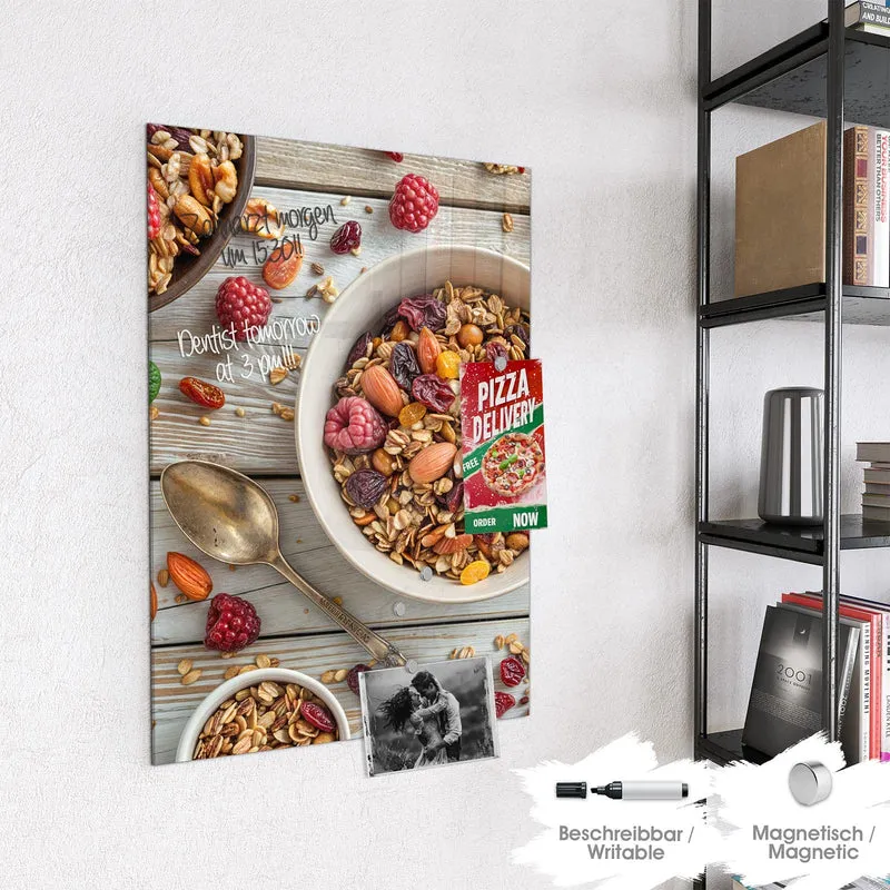 Magnettafel - Müsli mit Nüssen