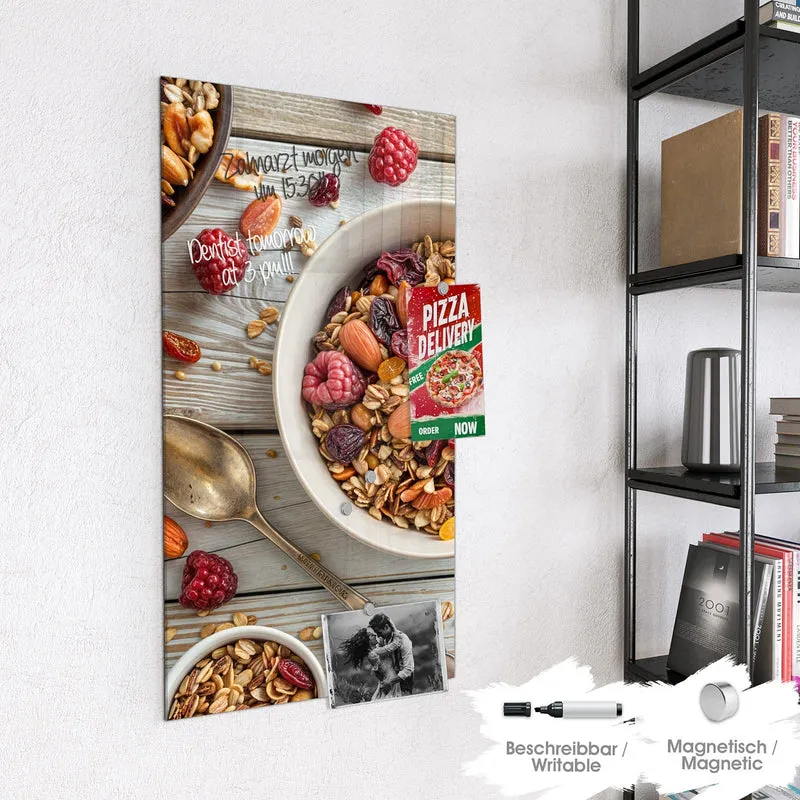 Magnettafel - Müsli mit Nüssen