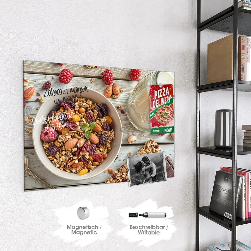 Magnettafel - Müsli mit Nüssen