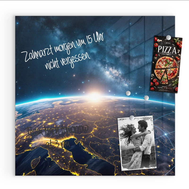Magnettafel - Vernetzte Erde