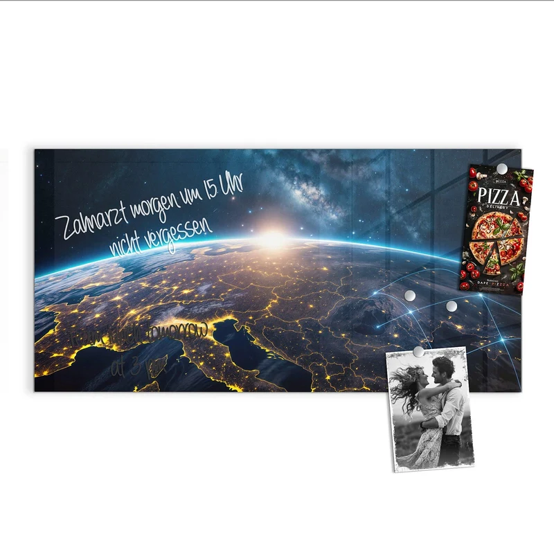 Magnettafel - Vernetzte Erde